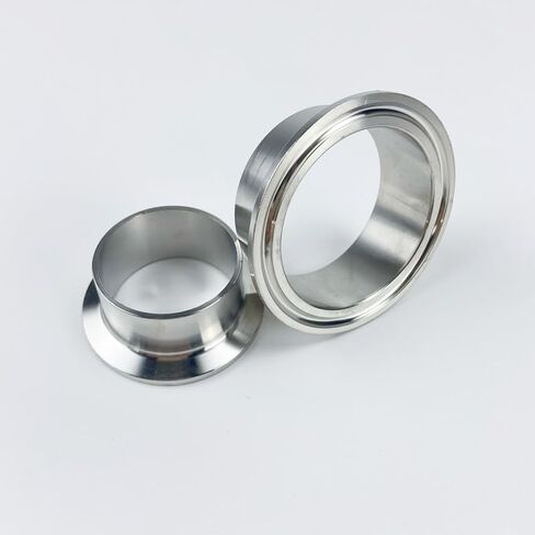 6.5" 159mm OD183mm Weld Ferrule With Silicone Gasket Tri Clamp Type Stainless Steel Flange SUS 304 in Saudi Arabia