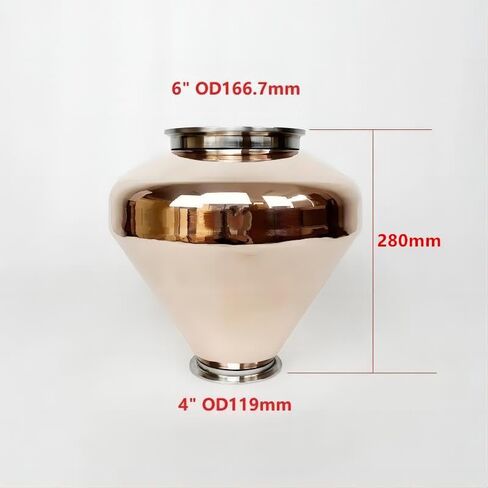 12L 6" * 4" Copper Onion Head For Homebrewing,Height 280mm in Saudi Arabia