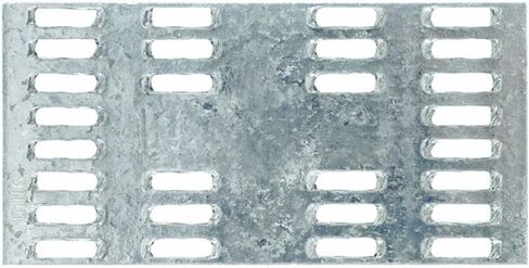 Simpson Strong-Tie MP24 Mending Plates - 2 in. x 4 in., Heavy Duty 20-Gauge Steel Construction, Zinc Galvanized Finish, Non-Structural Applications Only in Kuwait
