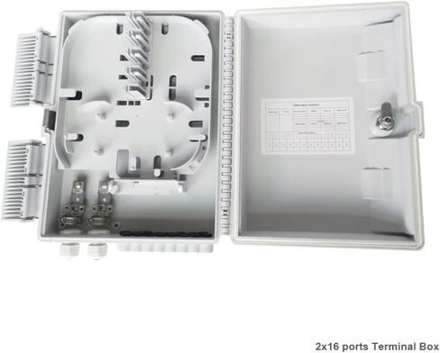 16 منفذ صندوق طرفي من الألياف الضوئية الأساسية، 2X16 FTTX Splitter أبيض in Kuwait