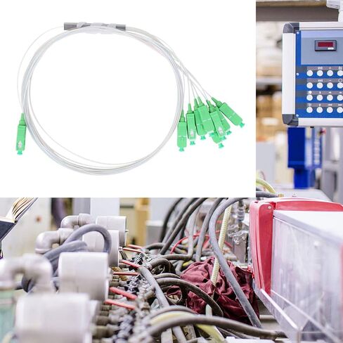 1x8 PLC Optical Splitter, SC Pipe Type Fiber Splitter Low Insertion Loss for Fiber Network Projects in Kuwait