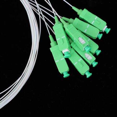 1x8 PLC Optical Splitter, SC Pipe Type Fiber Splitter Low Insertion Loss for Fiber Network Projects in Kuwait
