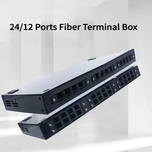 24/12 Port Optical Fiber Terminal Box with SC LC 4/8 Distribution Frame Does not Include Flange and Pigtail(Box Adapter 12 Port) in Kuwait