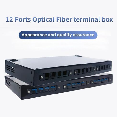 24/12 Port Optical Fiber Terminal Box with SC LC 4/8 Distribution Frame Does not Include Flange and Pigtail(Box Adapter 12 Port) in Kuwait