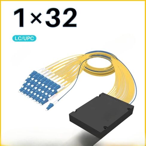 1pc 1M LC UPC 1X32 18 Fiber Splitter Box Light PLC(Splitters 1 to 32) in Saudi Arabia