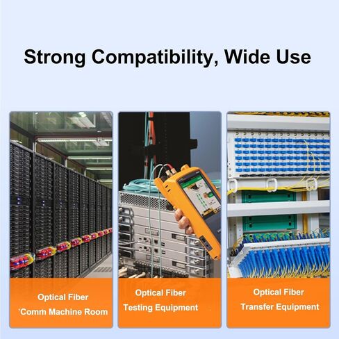 FTVOGUE 1x8 PLC Fiber Optic Splitter, ABS Housing for SC UPC Connector, Efficient Signal Transfer for Home Wiring and LAN Setups in Kuwait