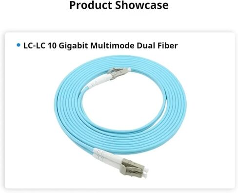 LC to OM3 Fiber Optic Jumper UPC 10GB multimode 2.0mm Duplex 50/125um, 10 Pieces(2M) in Kuwait
