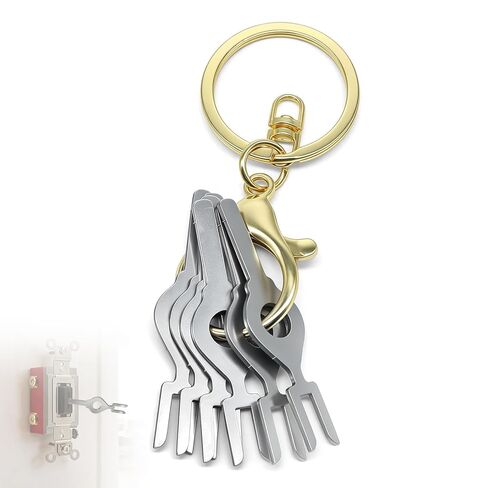 6Pack HBL1209 Fork Light Switch Key Compatible with Hubbell Key-Operated Commercial and Industrial Tamper-Resistant Electrical Switches in Kuwait