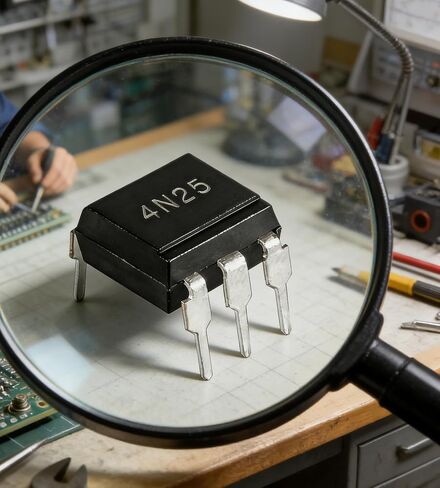 20PCS 4N25 Optocoupler IC DIP-6 – High Isolation Phototransistor Optoisolator – Signal Isolation for Microcontroller Interface, Embedded Systems & Electronics Projects in Saudi Arabia