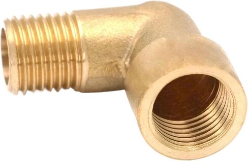 1pcs 1/8" 1/4" 3/8" 1/2" 3/4" 1" bspt Female-Male Brass Elbow Pipe Fitting Connector Coupler Water Fuel(1") in Kuwait