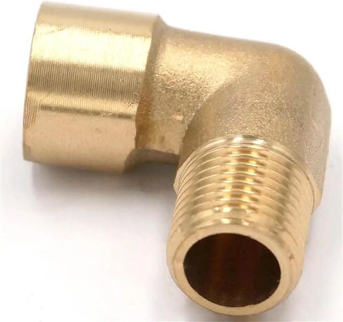 1pcs 1/8" 1/4" 3/8" 1/2" 3/4" 1" bspt Female-Male Brass Elbow Pipe Fitting Connector Coupler Water Fuel(1") in Kuwait