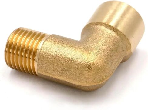1pcs 1/8" 1/4" 3/8" 1/2" 3/4" 1" bspt Female-Male Brass Elbow Pipe Fitting Connector Coupler Water Fuel(1") in Kuwait