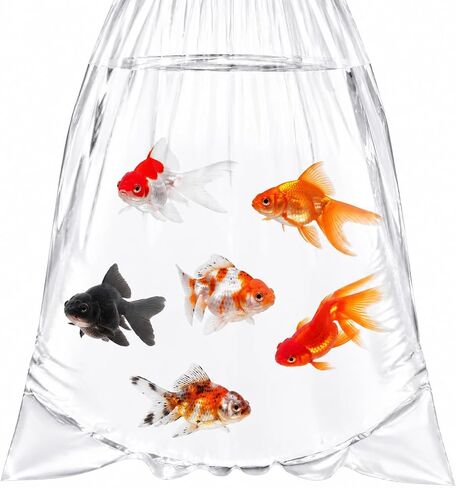 100 Pack Live Fish Bags, 10x20" Round Bottom Double Seal Clear Fishery Bags, Leak-Proof Fish Transport Shipping Bag, HDPE Bag for Freshwater & Saltwater (Ultimate 3 mil) in Kuwait