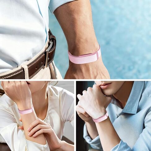 سوار من النايلون المضفر لـ Google Fitbit Air، حزام رياضي مرن قابل للتمدد مع إبزيم بلاستيكي، سوار معصم للنساء والرجال in Kuwait