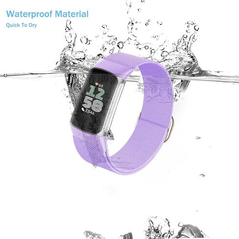 Nylon Band for Fitbit Charge 6/5, Elastisches Strap for Fitbit Charge 5/6 Men Women in Kuwait