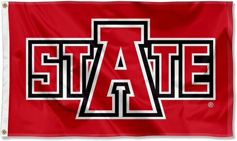 Arkansas State Red Wolves State Logo 3x5 Grommet Flag in Kuwait