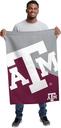 FOCO NCAA Texas A&M Aggies للجنسين مزدوج الجوانب 40 بوصة × 28 بوصة شعار الفريق علم عمودي، عمودي 40 بوصة × 28 بوصة، مقاس واحد in Kuwait