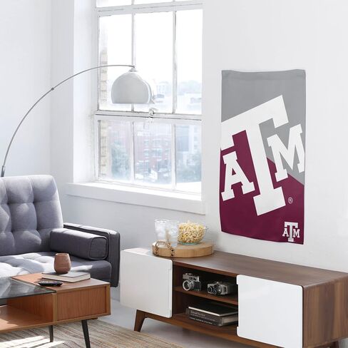FOCO NCAA Texas A&M Aggies للجنسين مزدوج الجوانب 40 بوصة × 28 بوصة شعار الفريق علم عمودي، عمودي 40 بوصة × 28 بوصة، مقاس واحد in Kuwait
