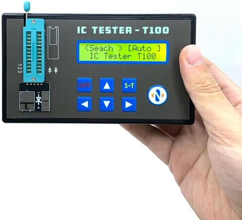 جهاز اختبار الصمام الثنائي للترانزستور IC للكشف عن رقائق IC لاختبار الرقائق المنطقية، 74HC، 74LS، CD40، 45/145 in Kuwait