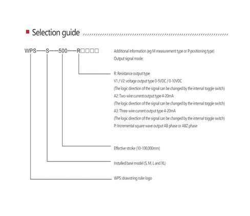 WPS-S-2000 2000mm Draw Wire Displacement Sensor, 0-5K/0-10K Potentiometer Output Linear Position Transducer(0-5Kohm) in Kuwait