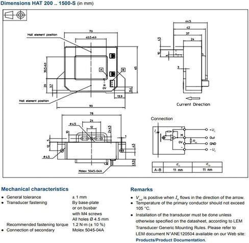 HAT200-S Current Transducer HAT500-S Current Sensor HAT400-S HAT600-S HAT800-S(HAT400-S) in Kuwait