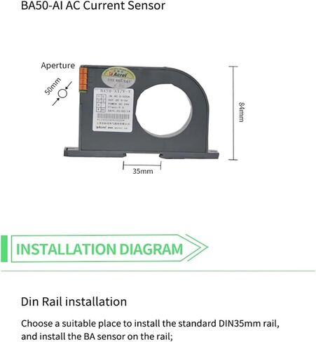 BA20-AI/V التيار المتناوب الاستشعار الحالي إخراج نقل معزول DC0-5V محول تيار الأتمتة الصناعية in Kuwait
