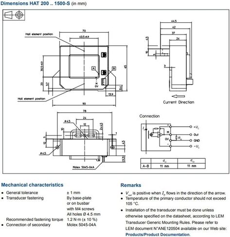HAT1000-S Current Transducer HAT1500-S Current Sensor HAT1000-S(HAT1500-S) in Kuwait