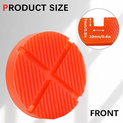 Floor Slotted Car Jack Pad Polyethylene Cross Beam Universal Jack Pad Adapter Grooved Surface Pinch Weld Side Frame Rail Protector Chassis Trolley (1 Pack) in Kuwait