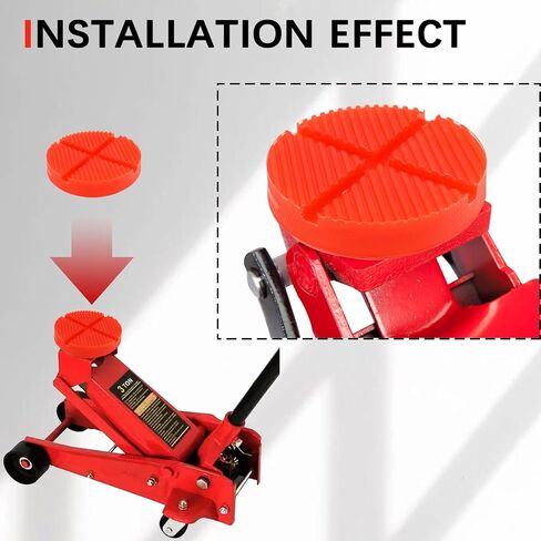 Floor Slotted Car Jack Pad Polyethylene Cross Beam Universal Jack Pad Adapter Grooved Surface Pinch Weld Side Frame Rail Protector Chassis Trolley (1 Pack) in Kuwait