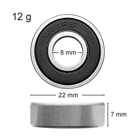 صغيرة مختومة الصلب الكرة تحمل 60 قطعة/المجموعة 608 2RS الكرة تحمل ABEC-5 8X22X7mm الأخدود العميق الكربون الصلب مختومة محامل in Kuwait