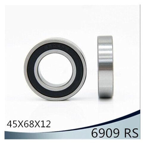 6909-2RS Bearing ABEC-1 (10 PCS) 45x68x12 mm Thin Section 6909 2RS Ball Bearings 6909RS 61909 in Kuwait