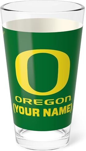 زجاج نصف لتر من Oregon DUCKS - كوب للمروحة - مخصص - قابل للتخصيص (اسم شخصي (اختر اسمك)) in Kuwait