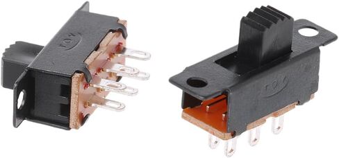 10Pcs SS22F32 6 Pins 2 Positions DPDT On/On Slide 0.5A Toggle in Kuwait