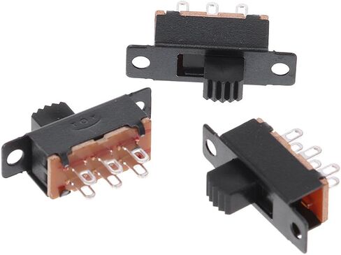 10Pcs SS22F32 6 Pins 2 Positions DPDT On/On Slide 0.5A Toggle in Kuwait