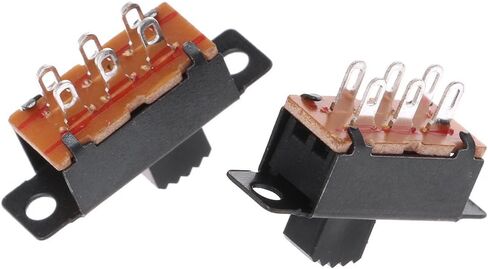 10Pcs SS22F32 6 Pins 2 Positions DPDT On/On Slide 0.5A Toggle in Kuwait