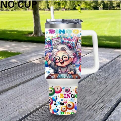Tumbler UV Wraps, Sunflower and Bingo Designs, Decorative Cup Decals, 28.5x14cm and 26.3x9.6cm, Not Including Cup (Bingo) in Kuwait