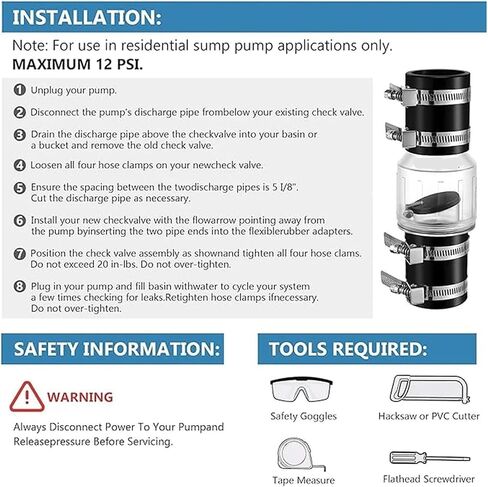 Silent Pump Check Valve Spring-Loaded Baffle Prevents Sewage Backflow with Clamp for Enhancing Efficiency(2in) in Kuwait