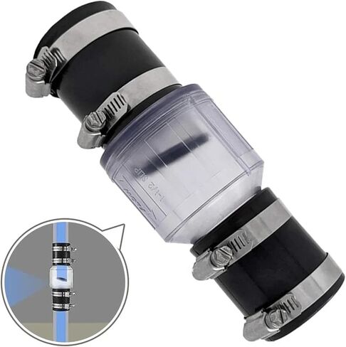Silent Pump Check Valve Spring-Loaded Baffle Prevents Sewage Backflow with Clamp for Enhancing Efficiency(2in) in Kuwait