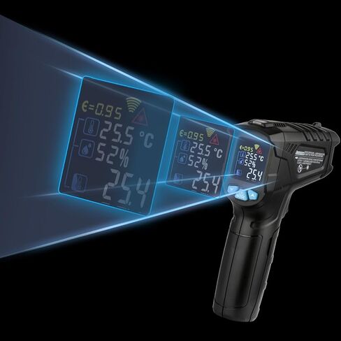 IR01A Digital Infrared Thermometer Temperature Sensor Hight Precision Colorful Display Adjustable Emissivity Thermometer(IR01C) in Kuwait