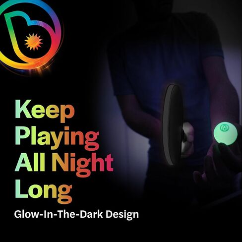 حزمة Brightz Glow in The Dark Ping Pong - تتضمن شبكة LED NetBrightz Ping Pong Net Light وتوهج في كرات Ping Pong المتوهجة في الظلام - مثالية للألعاب الليلية، والحفلات، ومتعة غرفة الألعاب in Kuwait