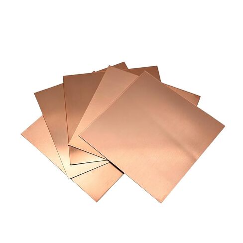 5 Pack 6"x6" C110 Copper Sheets (0.5mm) Thick,Double Side Protective Film | Copper Plates for DIY, Plate Mill, Electrical, Repair in Kuwait