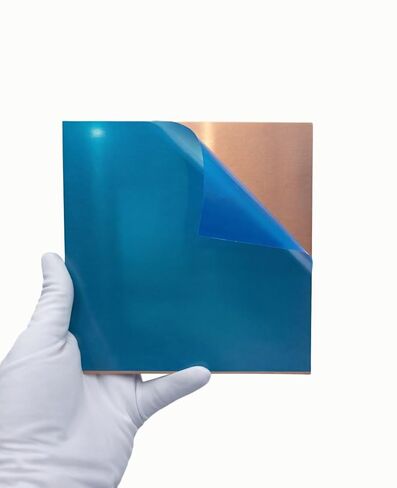 5 Pack 6"x6" C110 Copper Sheets (0.5mm) Thick,Double Side Protective Film | Copper Plates for DIY, Plate Mill, Electrical, Repair in Kuwait