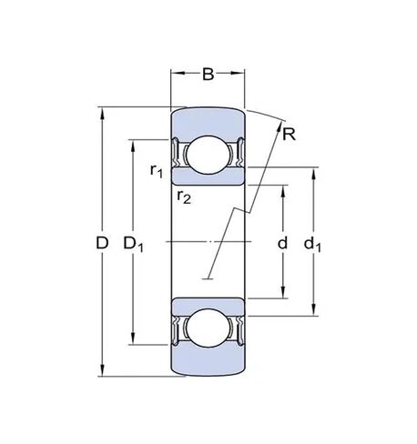 1 قطعة LR208-2RS LR208NPPU 40X85X18 LR 208 كروي in Saudi Arabia