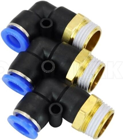 10 Pcs of PL8-03,8mm Push In One Touch Connector 3/8" Thread Pneumatic Quick Fittings in Saudi Arabia