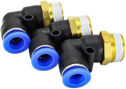 10 Pcs of PL8-03,8mm Push In One Touch Connector 3/8" Thread Pneumatic Quick Fittings in Saudi Arabia