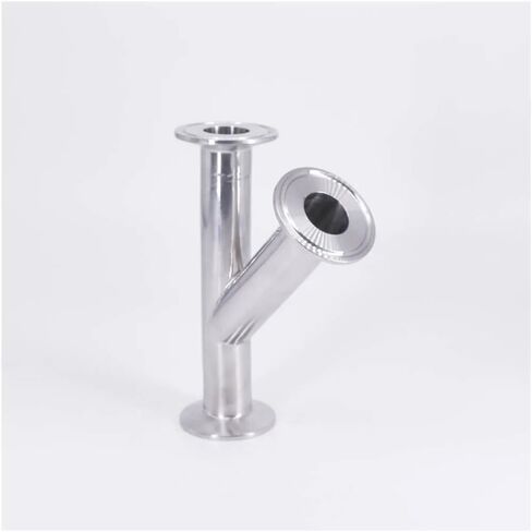 25mm 1" Pipe OD 1.5" Tri Clamp Oblique Y Shaped 3 Way SUS 304 Stainless Fitting Spliter Beer Wine in Kuwait