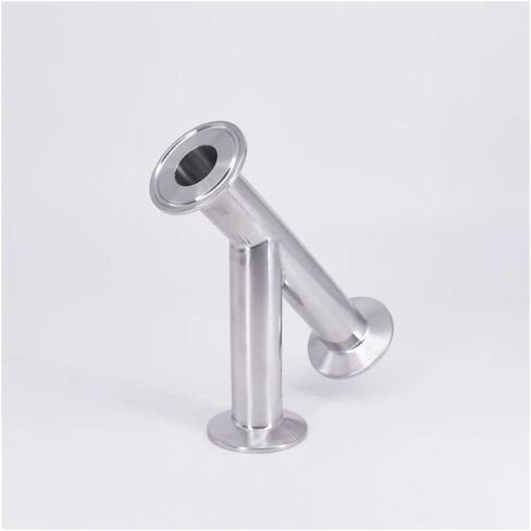 25mm 1" Pipe OD 1.5" Tri Clamp Oblique Y Shaped 3 Way SUS 304 Stainless Fitting Spliter Beer Wine in Kuwait