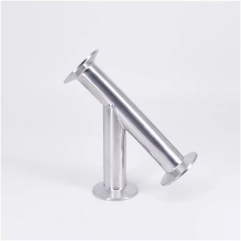 25mm 1" Pipe OD 1.5" Tri Clamp Oblique Y Shaped 3 Way SUS 304 Stainless Fitting Spliter Beer Wine in Kuwait