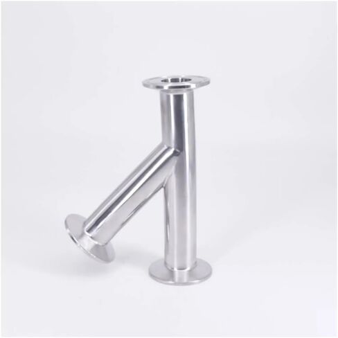 25mm 1" Pipe OD 1.5" Tri Clamp Oblique Y Shaped 3 Way SUS 304 Stainless Fitting Spliter Beer Wine in Kuwait