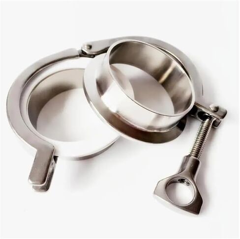 3.5" Tri Clamp x 89mm Pipe OD + PTFE Strip SUS304 Fitting Tri-Clamp Union Set in Kuwait